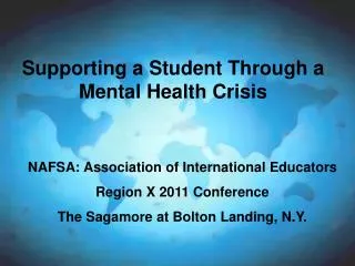 Supporting a Student Through a Mental Health Crisis