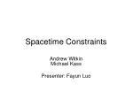 Spacetime Constraints - slide 1