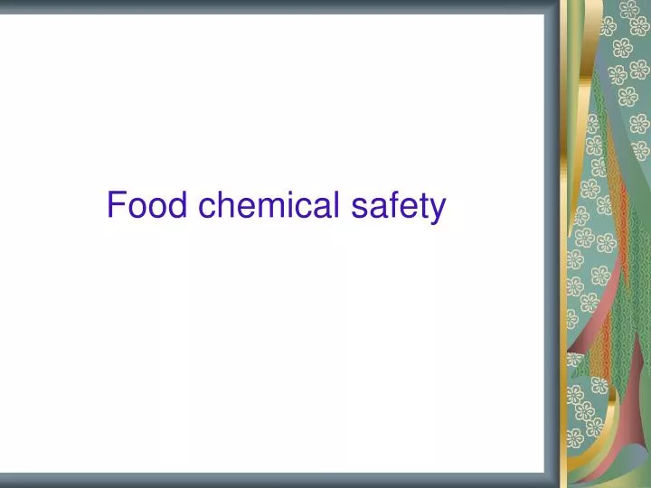 food chemical safety