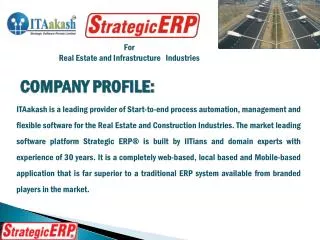 For Real Estate and Infrastructure Industr