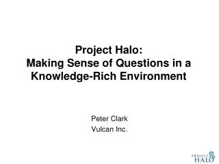 Peter Clark Vulcan Inc.