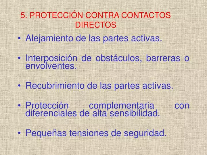 5 protecci n contra contactos directos
