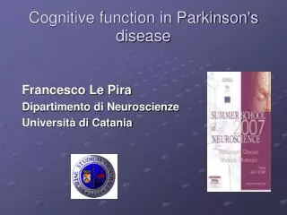 Cognitive function in Parkinson's disease