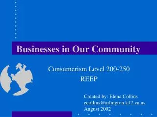 Businesses in Our Community