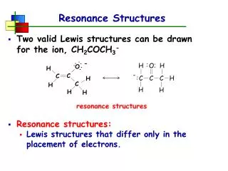 Resonance Structures