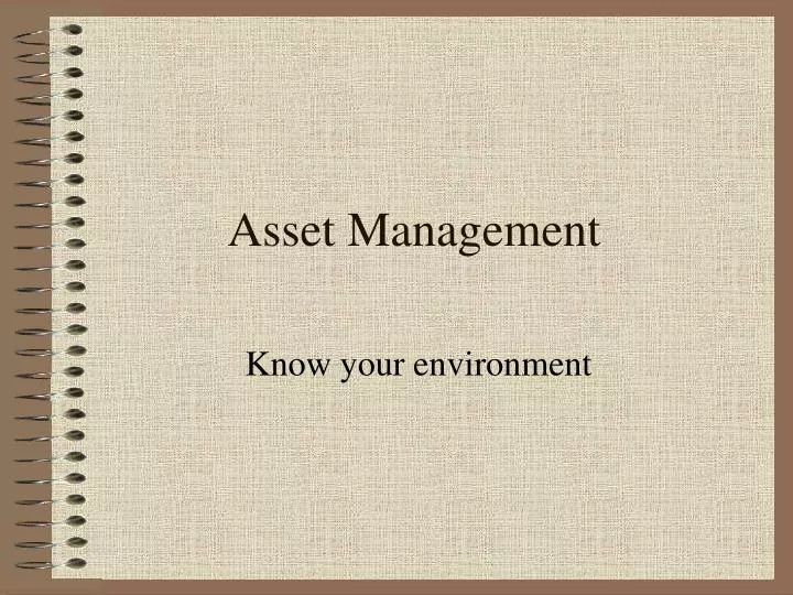 asset management