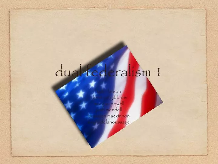 dual federalism 1