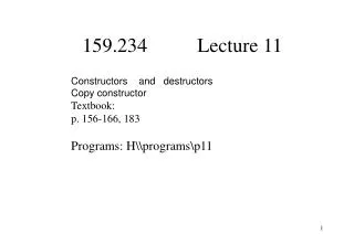 159.234	 Lecture 11