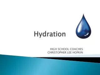 Hydration