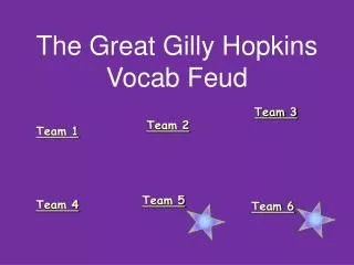 The Great Gilly Hopkins Vocab Feud