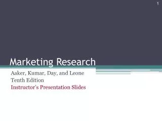 Marketing Research