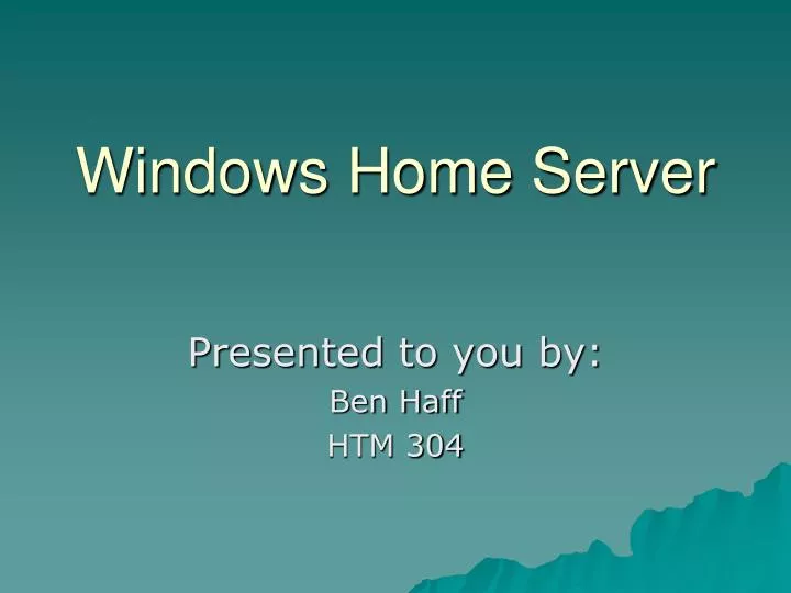 windows home server