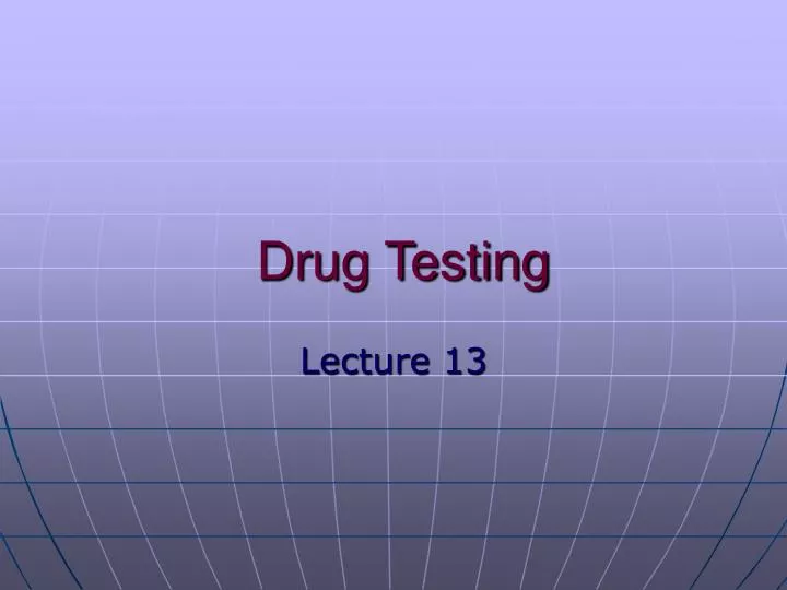 drug testing