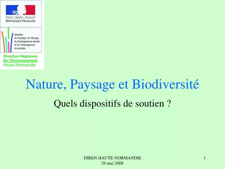 nature paysage et biodiversit