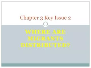 Chapter 3 Key Issue 2