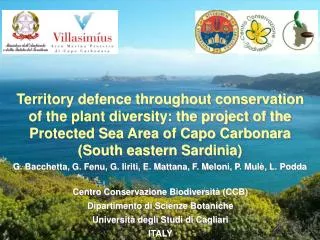 Territory defence throughout conservation of the plant diversity: the project of the Protected Sea Area of Capo Carbona