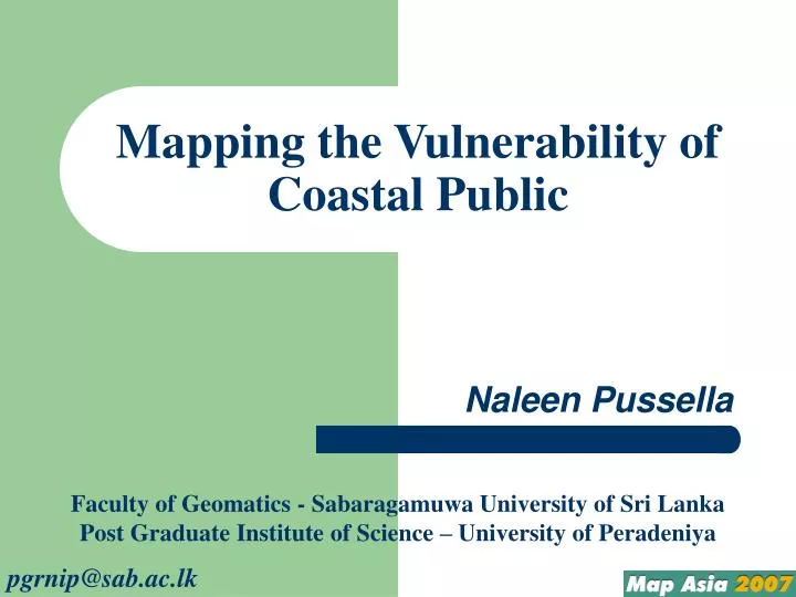 mapping the vulnerability of coastal public