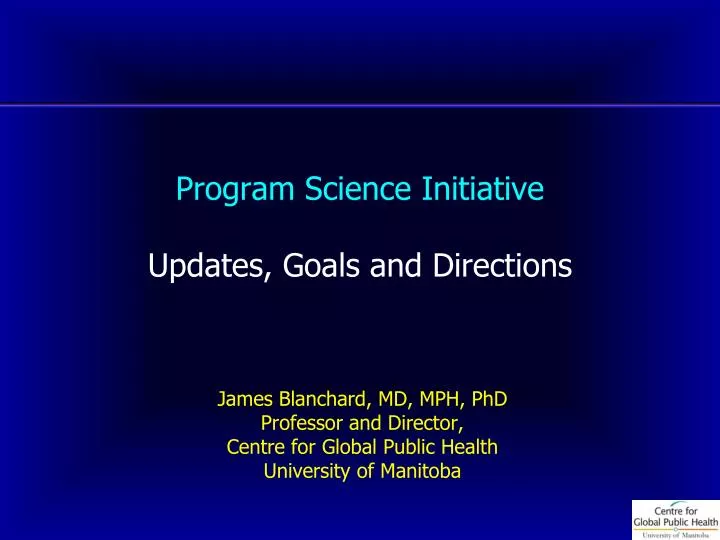 program science initiative updates goals and directions
