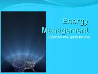 energy management