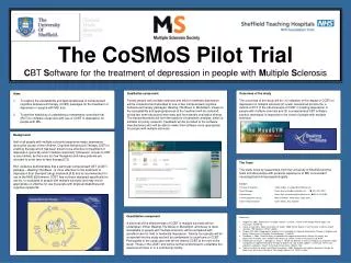 The CoSMoS Pilot Trial C BT S oftware for the treatment of depression in people with M ultiple S clerosis