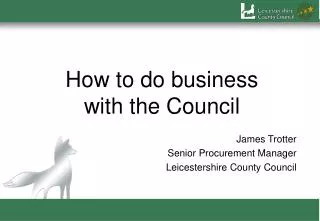how to do business with the council