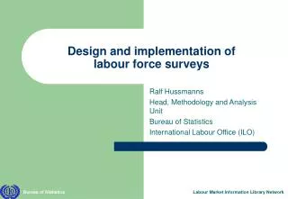 Design and implementation of labour force surveys