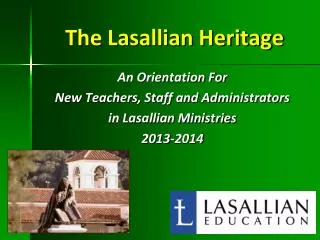 The Lasallian Heritage