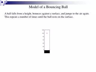 Model of a Bouncing Ball