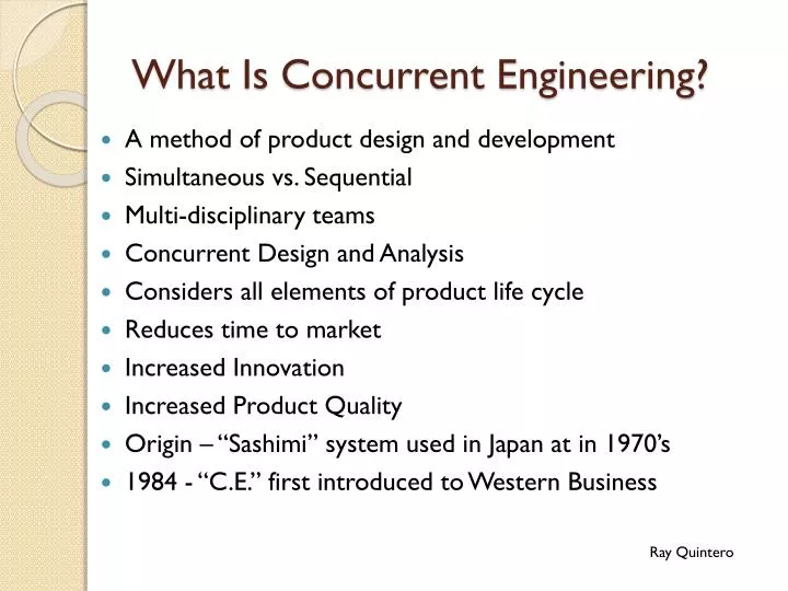 what is concurrent engineering