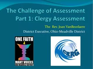 The Challenge of Assessment Part 1: Clergy Assessment