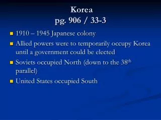 Korea pg. 906 / 33-3