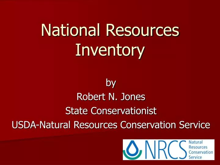 national resources inventory