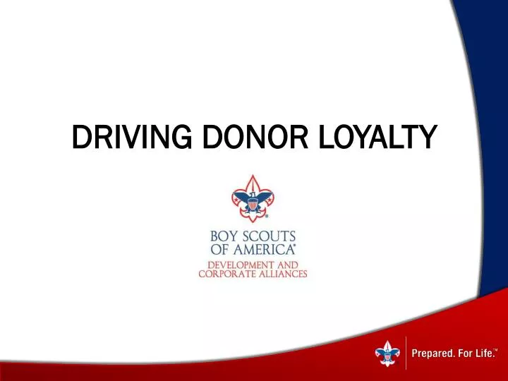 driving donor loyalty