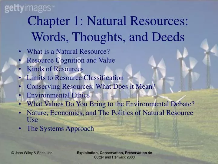 chapter 1 natural resources words thoughts and deeds