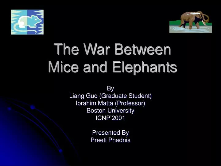 the war between mice and elephants