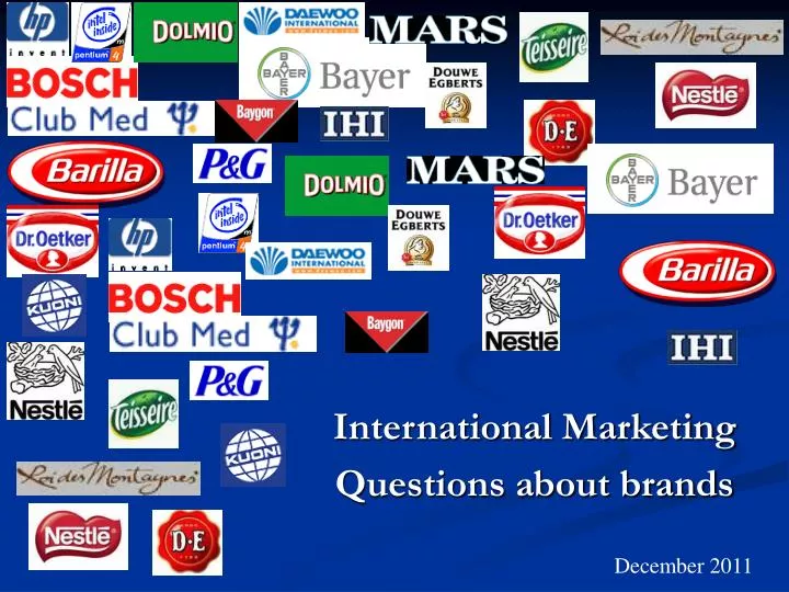 international marketing questions about brands