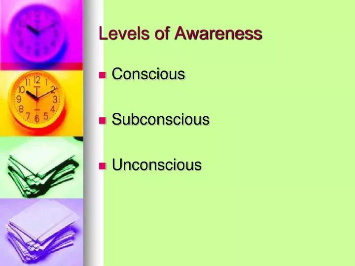 levels of awareness