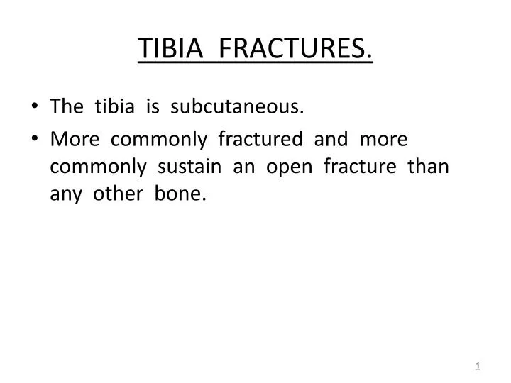 tibia fractures