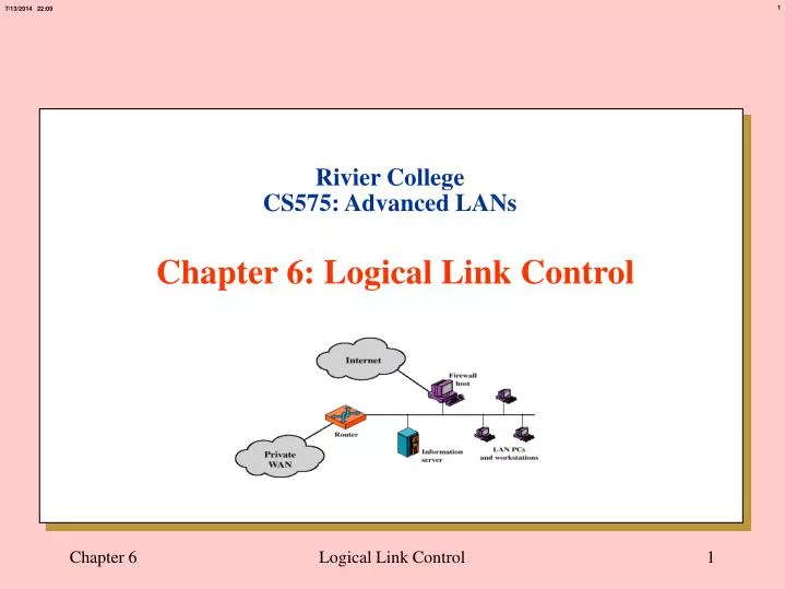 rivier college cs575 advanced lans chapter 6 logical link control