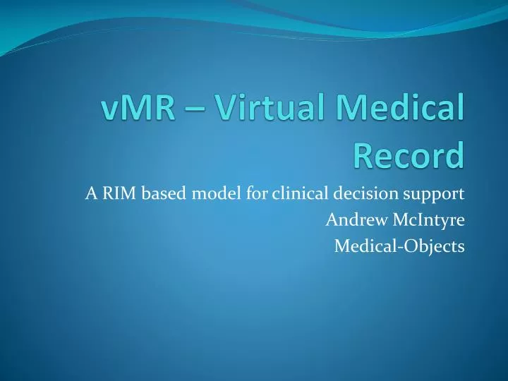 vmr virtual medical record