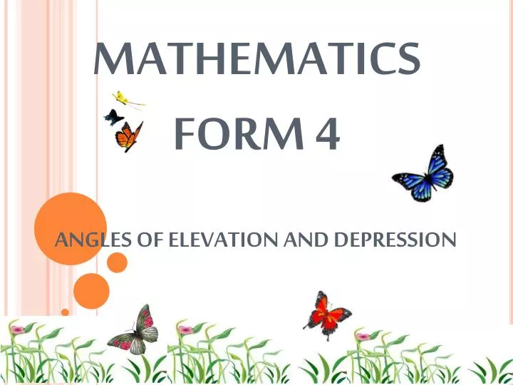 mathematics form 4