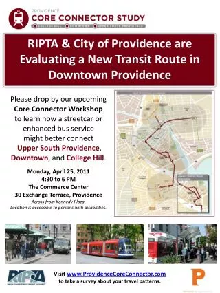 RIPTA &amp; City of Providence are Evaluating a New Transit Route in Downtown Providence