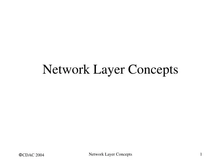 network layer concepts
