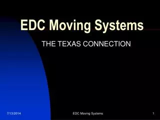 EDC Moving Systems