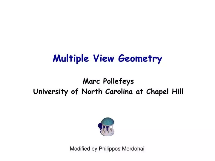 multiple view geometry