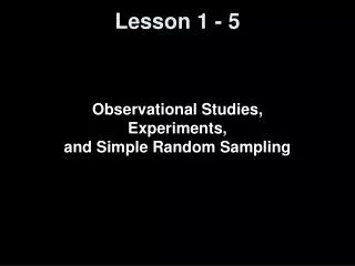 Lesson 1 - 5
