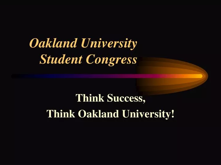 oakland university student congress