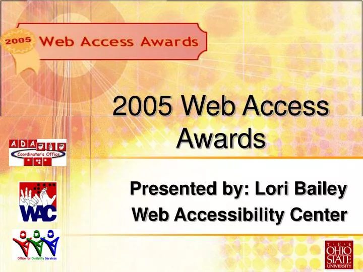 2005 web access awards