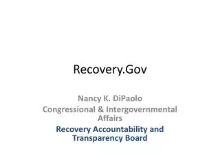 Recovery.Gov