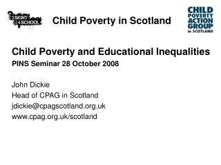 Child Poverty in Scotland